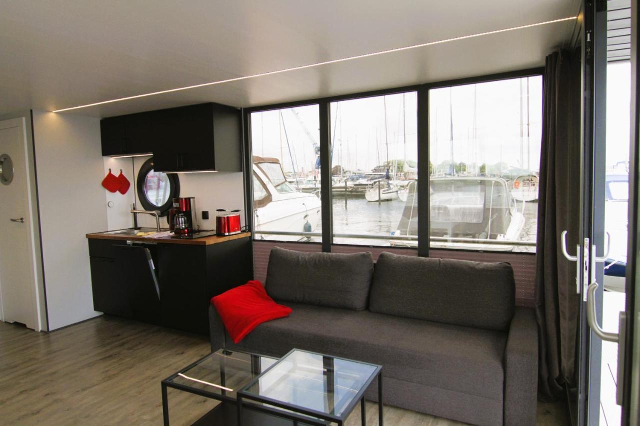 Hausboot Fjord Nordstern Mit Dachterrasse In Schleswig Hotel Kültér fotó