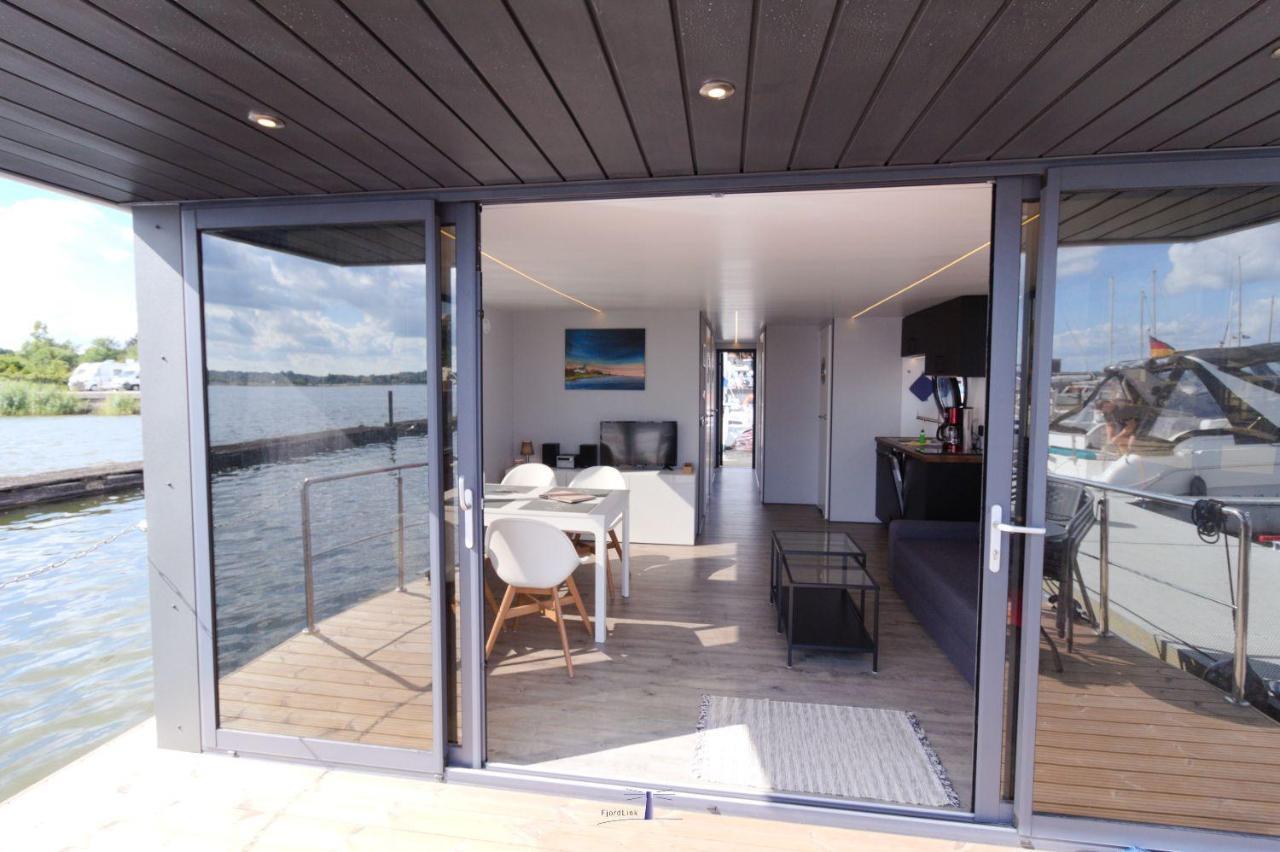 Hausboot Fjord Nordstern Mit Dachterrasse In Schleswig Hotel Kültér fotó
